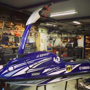 A jet ski after it's RVS treatment for excess noise A jet ski after it's RVS treatment for excess noise